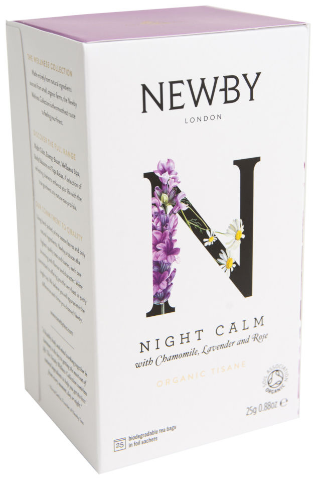 Напиток чайный Newby Найт Калм Органик 25*1.5г