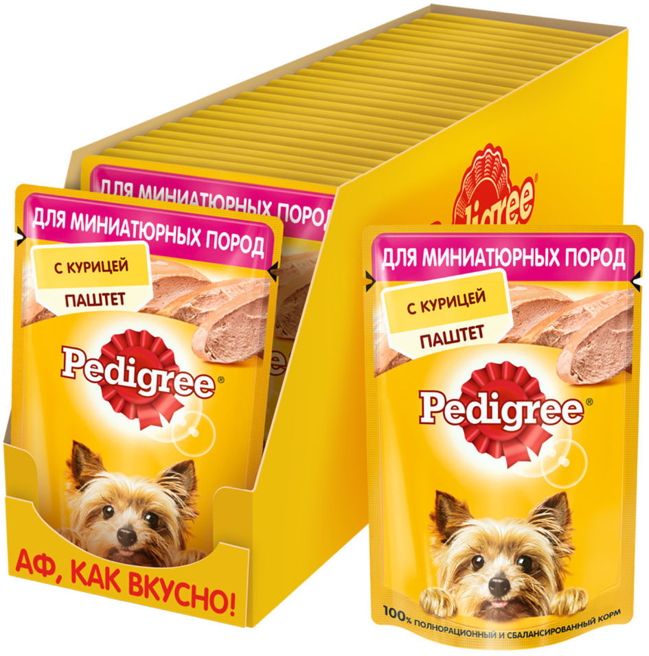 Паштет для собак Pedigree с курицей 80г (упаковка 24 шт.)