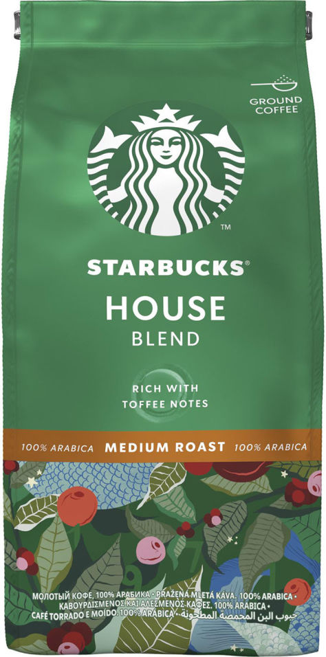 Кофе молотый Starbucks House Blend 200г