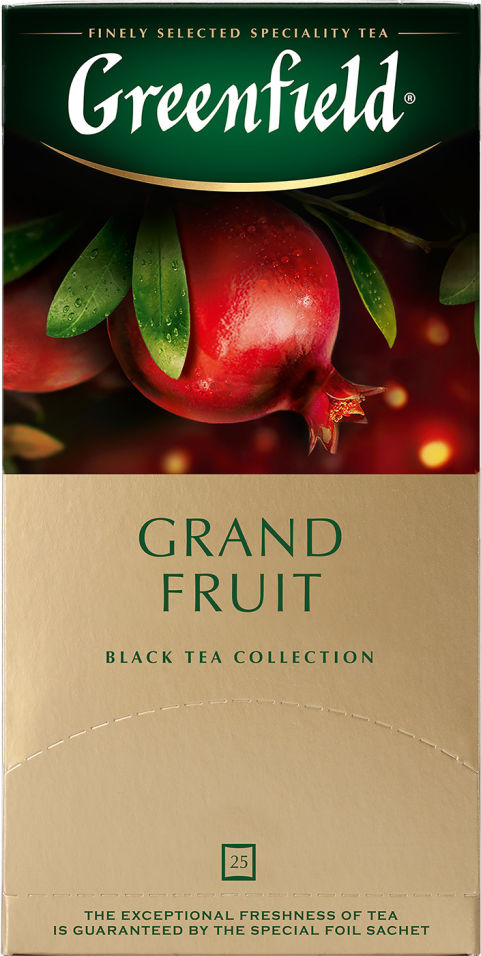 Чай черный Greenfield Grand Fruit 25 пак (упаковка 3 шт.)