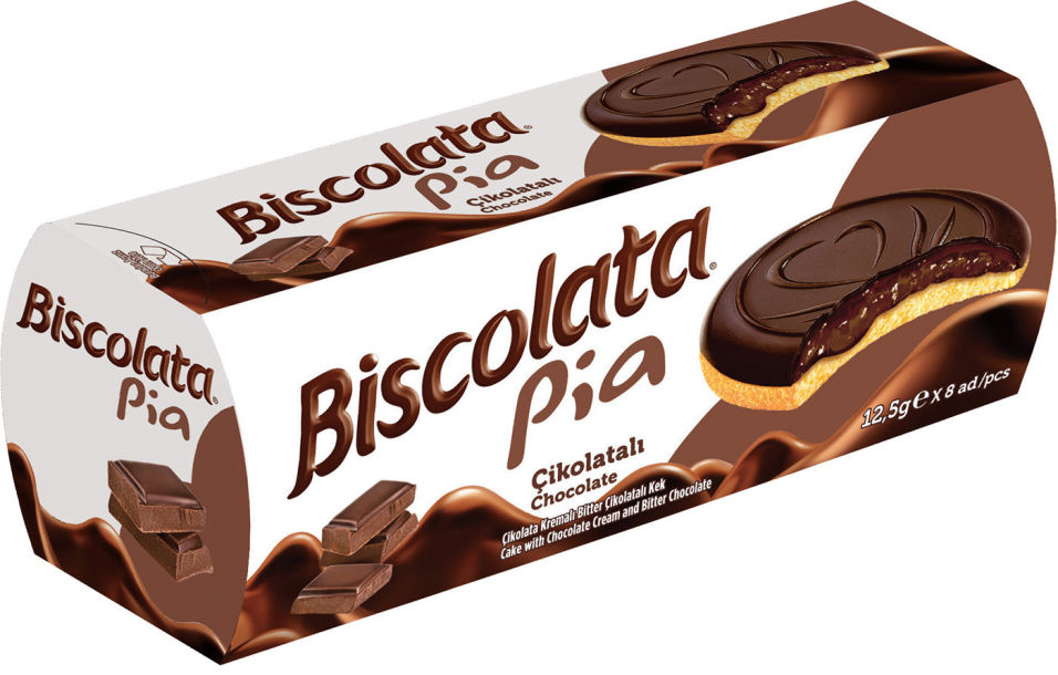 Печенье Biscolata Pia с шоколадом 100г