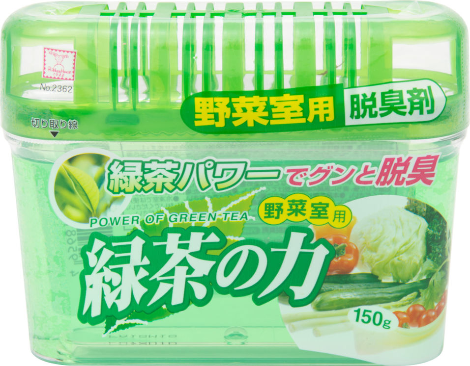 Поглотитель неприятных запахов Kokubo для овощного отделения холодильника с экстрактом зеленого чая 150г