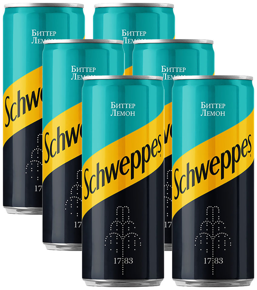 Напиток Schweppes Биттер Лемон 330мл (упаковка 12 шт.)