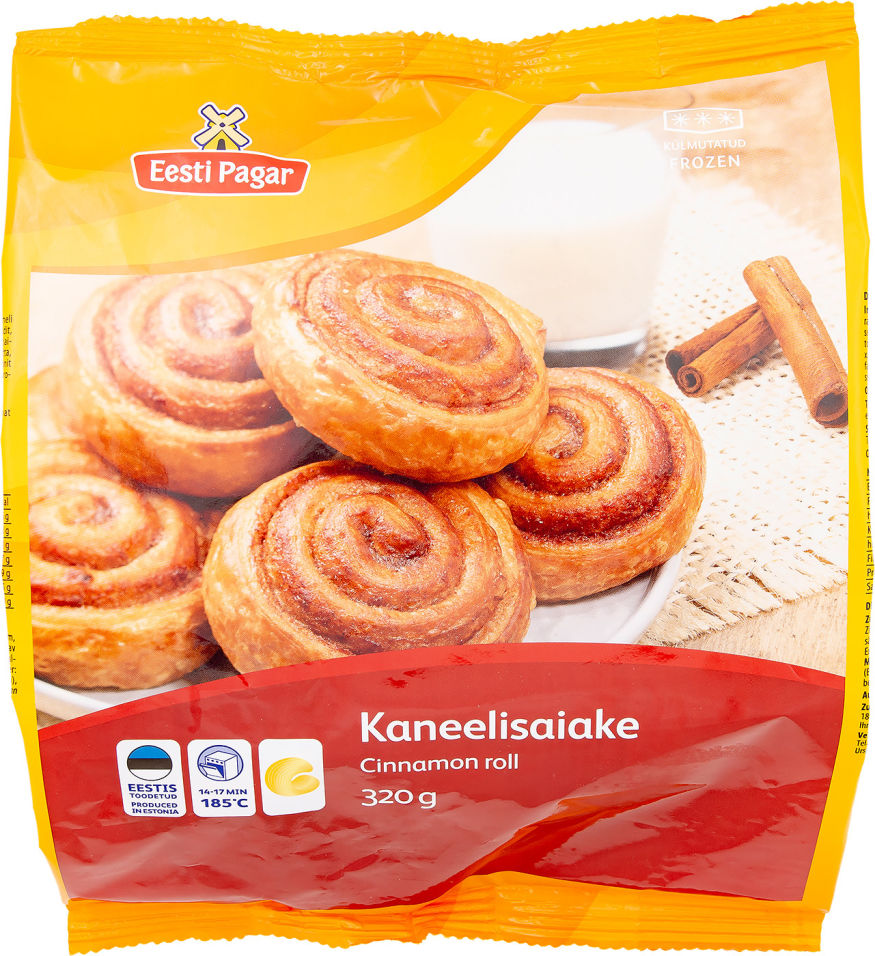 Булочка Eesti Pagar с корицей замороженная 320г