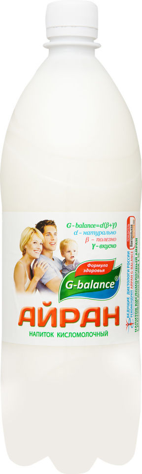 Напиток кисломолочный G-balance Айран 1% 1л