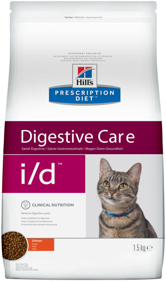 Сухой корм для кошек Hills Prescription Diet при проблемах с ЖКТ с курицей 1.5кг