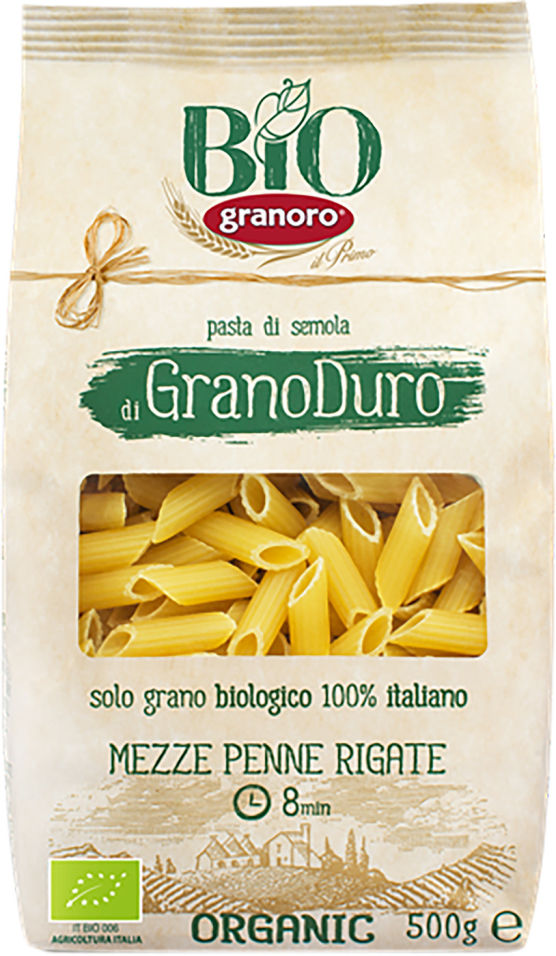Макаронные издение GranOro Penne rigane 500г
