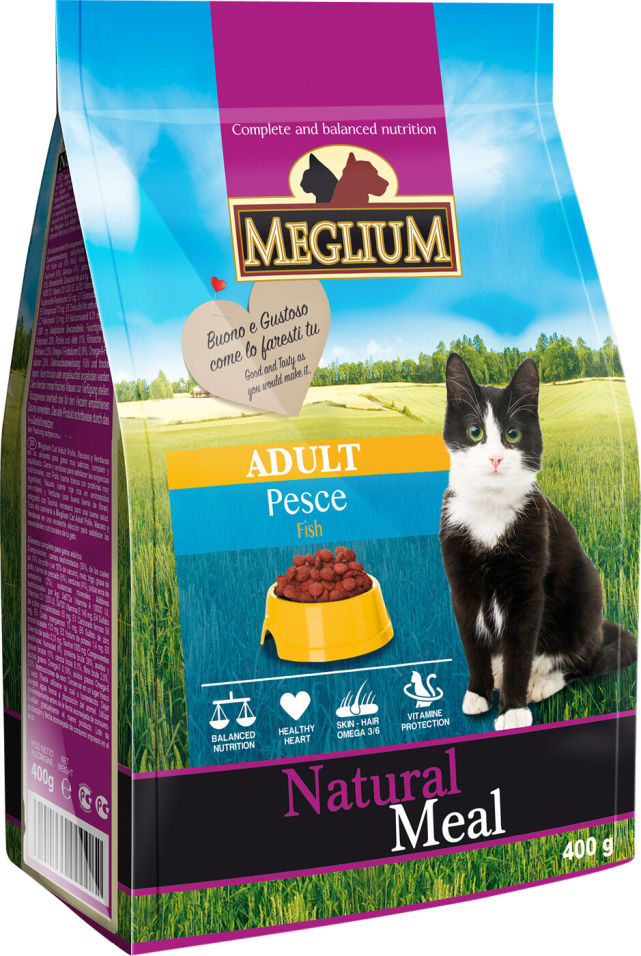 Сухой корм для кошек Meglium Adult для чувствительного пищеварения Рыба 400г