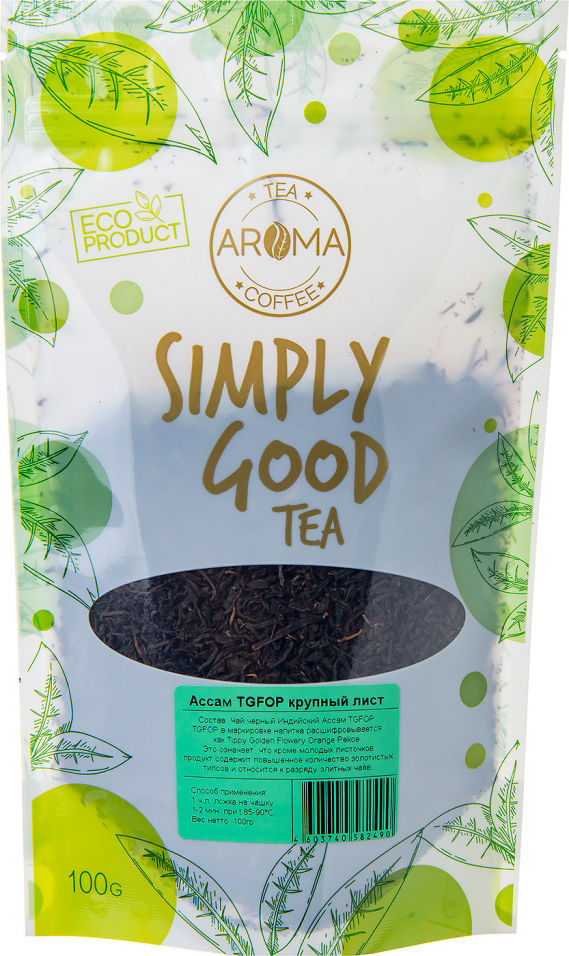 Чай черный Aroma Ассам крупный лист 100г