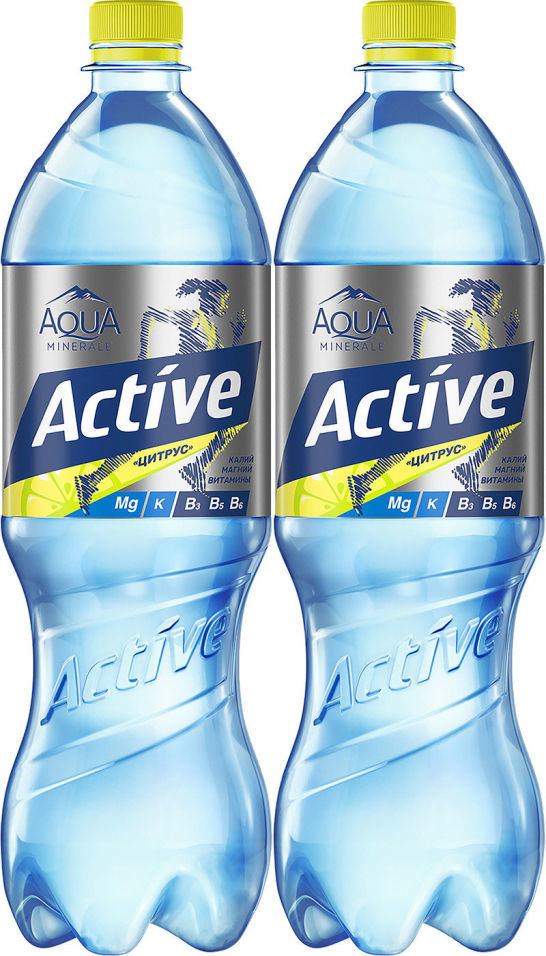 Напиток Aqua Minerale Active Цитрус 1л (упаковка 2 шт.)