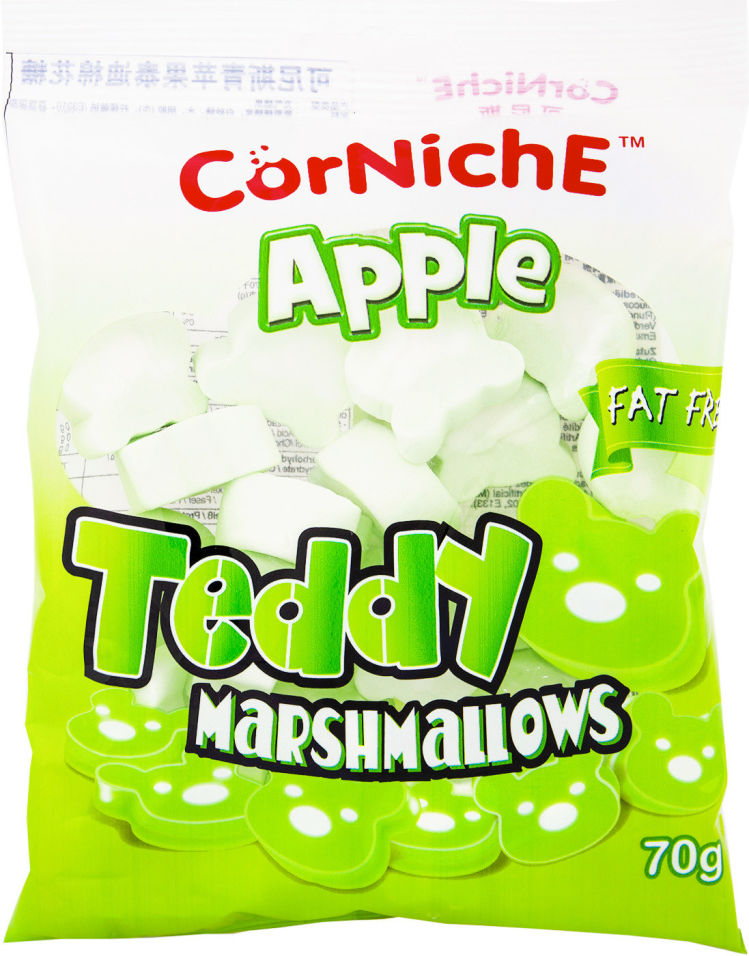 Зефир Corniche Teddy marshmallows Яблоко 70г