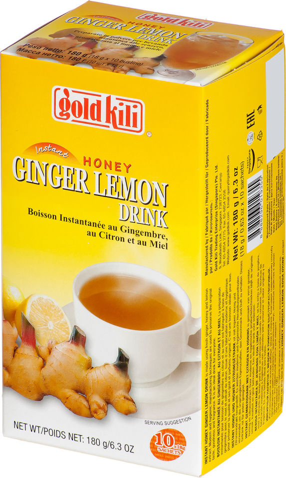 Напиток Gold Kili Имбирный с медом и лимоном 10пак