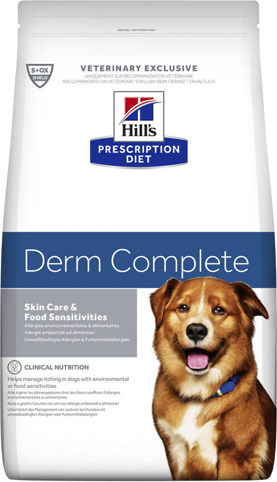 Сухой корм для собак Hills Prescription Diet Derm Complete 12кг