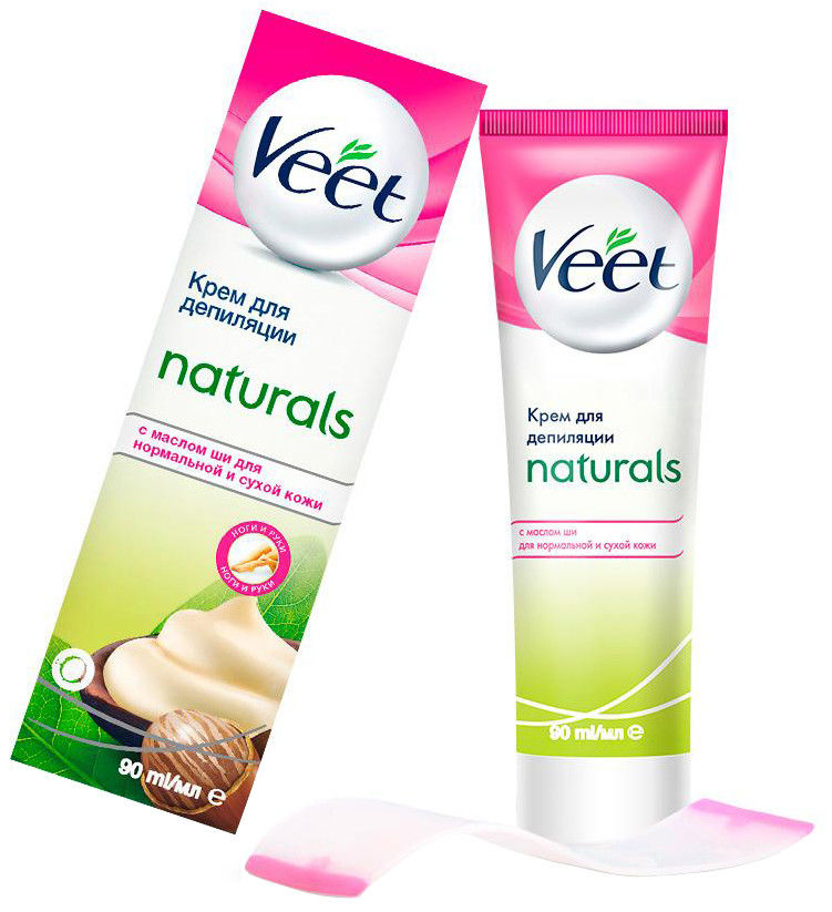 Крем для депиляции Veet Naturals с маслом ши 90мл