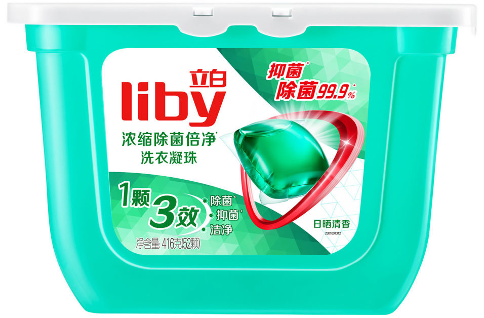 Капсулы для стирки Liby Антибактериальные 52шт