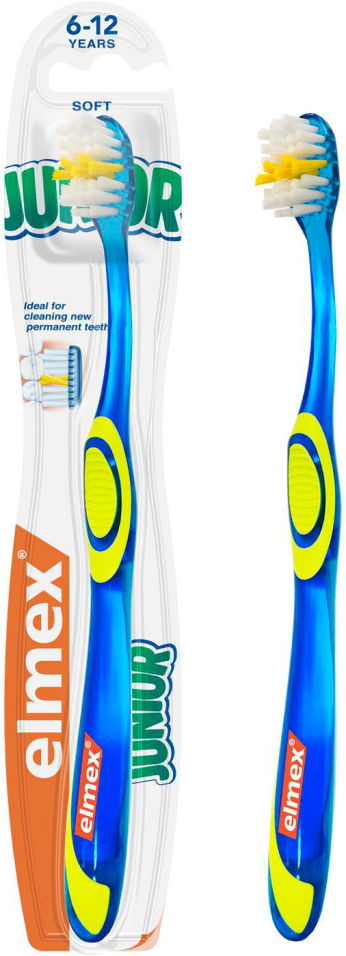 Зубная щетка Elmex Junior детская 6-12лет мягкая в ассортименте