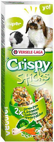 Лакомство для грызунов Versele-laga Crispy палочки для кроликов и морских свинок с овощами 2шт*55г (упаковка 3 шт.)