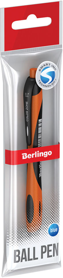 Ручка Berlingo Color Zone шариковая автоматическая синяя в ассортименте