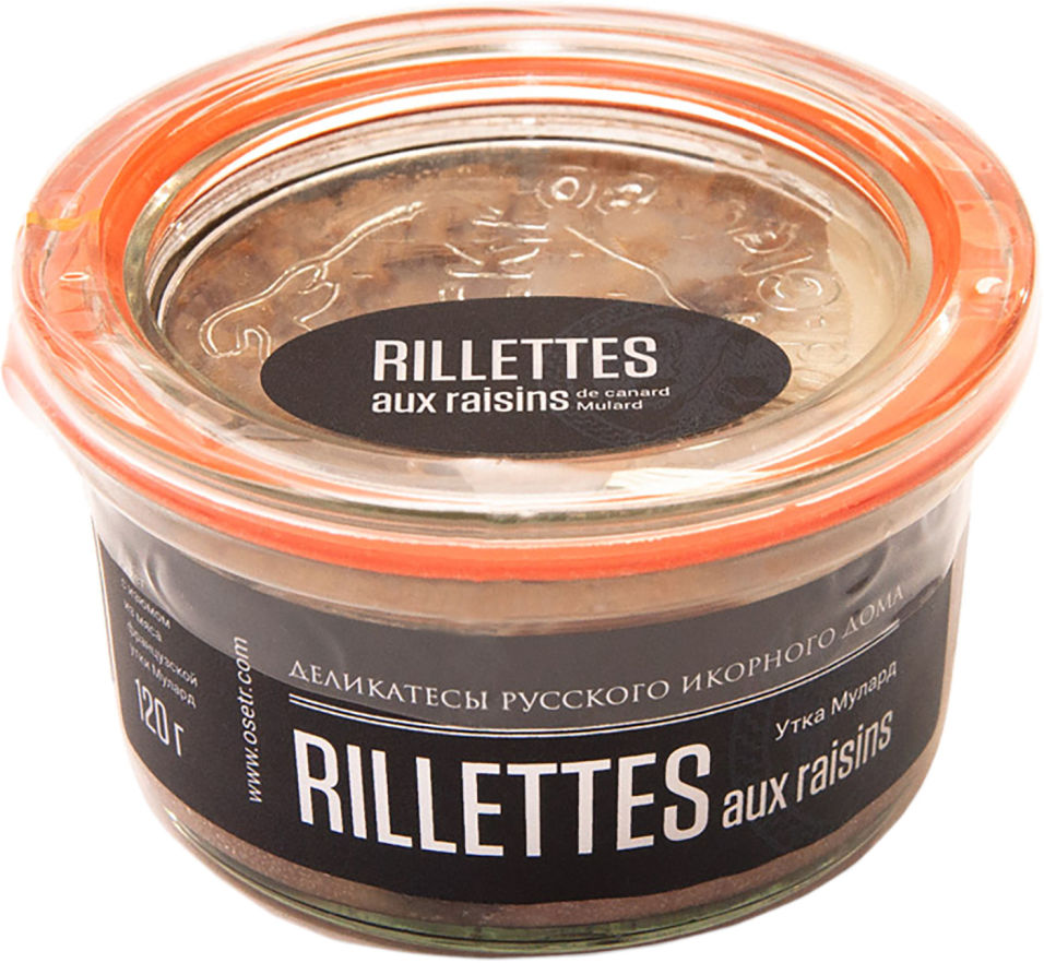 Риет Русский икорный дом Rillettes утка изюм 120г