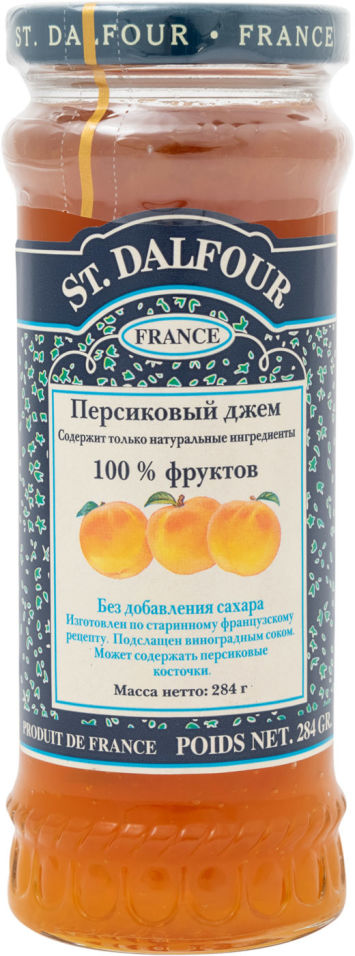 Джем St Dalfour Персик 284г 269₽