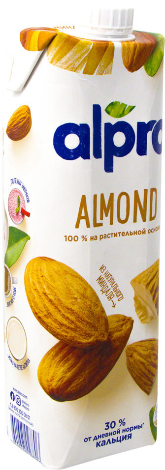 Напиток миндальный Alpro обогащенный кальцием 1л