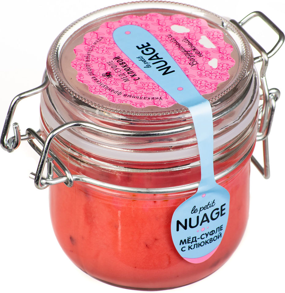 Мед-суфле Le petit Nuage с клюквой 215г