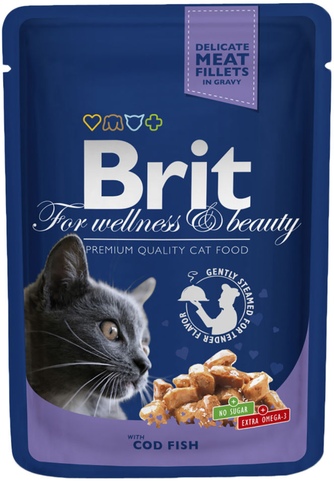 Отзывы о Корме для кошек Brit Premium Кусочки с треской 100г Отзывы о Корме для кошек Brit Premium Кусочки с треской 100г