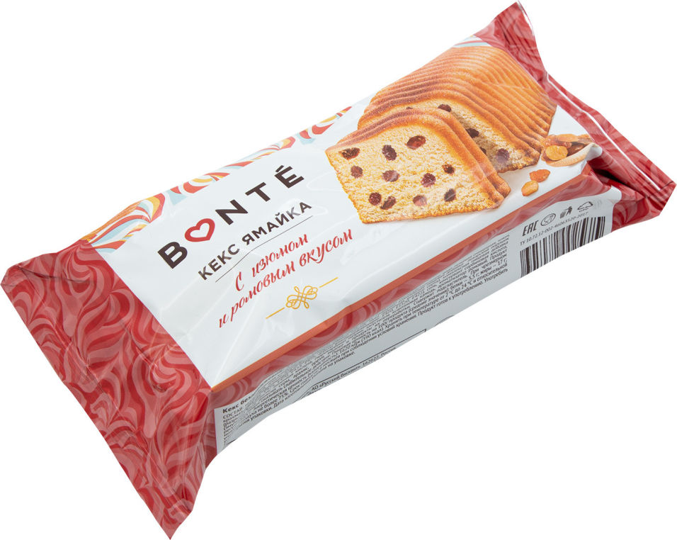 Кекс Bonte Ямайка с ромом и изюмом 225 г