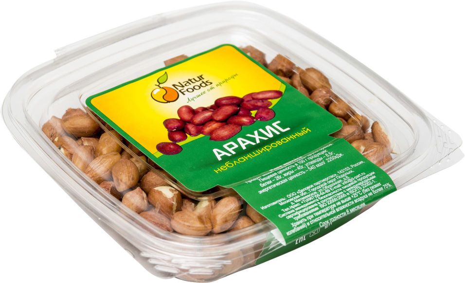 Арахис Naturfoods небланшированный 180г
