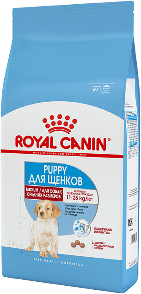 Сухой корм для щенков Royal Canin Size Medium Junior 3кг Сухой корм для щенков Royal Canin Size Medium Junior 3кг