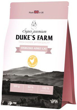 Сухой корм для кошек Dukes Farm Sterilised Курица 300г Сухой корм для кошек Dukes Farm Sterilised Курица 300г