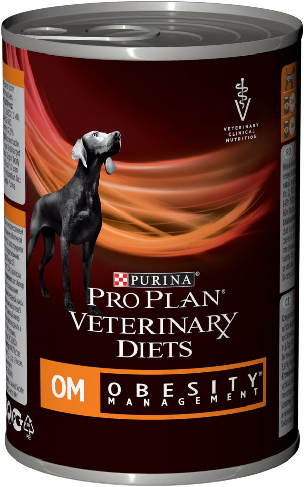 Отзывы о Влажном корме для собак Pro Plan Veterinary Diets OM Obesity Management при ожирении банка 400г Отзывы о Влажном корме для собак Pro Plan Veterinary Diets OM Obesity Management при ожирении банка 400г