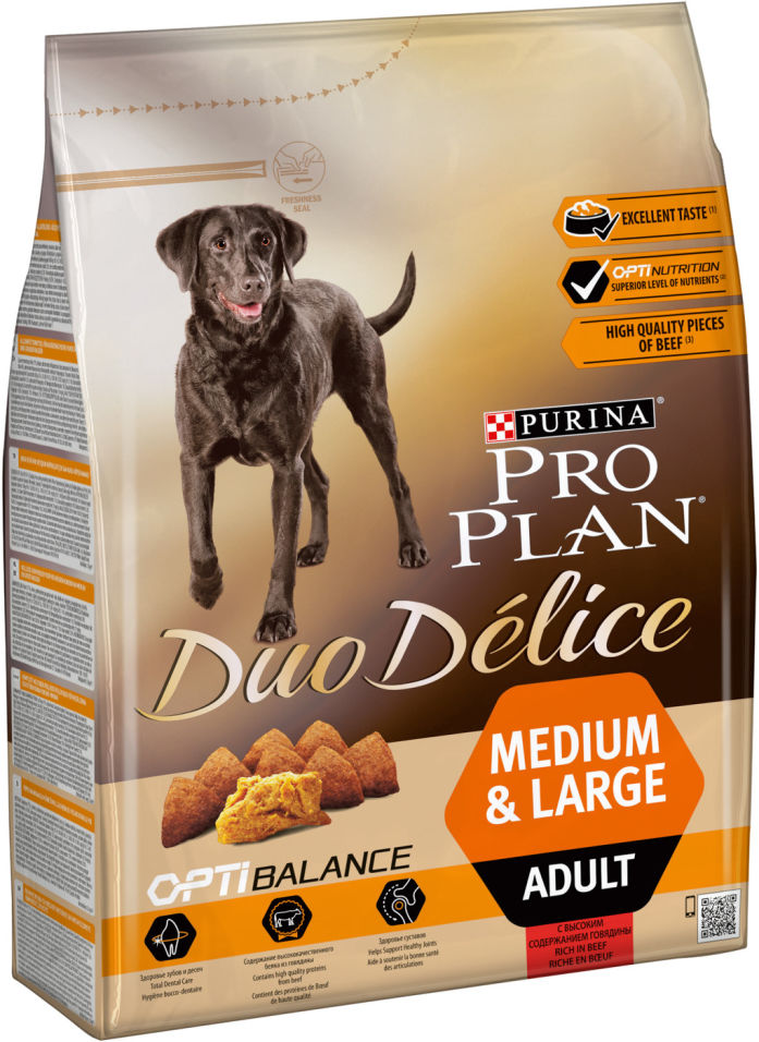Сухой корм для собак Pro Plan Duo Delice Medium&Large Adult с говядиной 2.5кг Сухой корм для собак Pro Plan Duo Delice Medium&Large Adult с говядиной 2.5кг