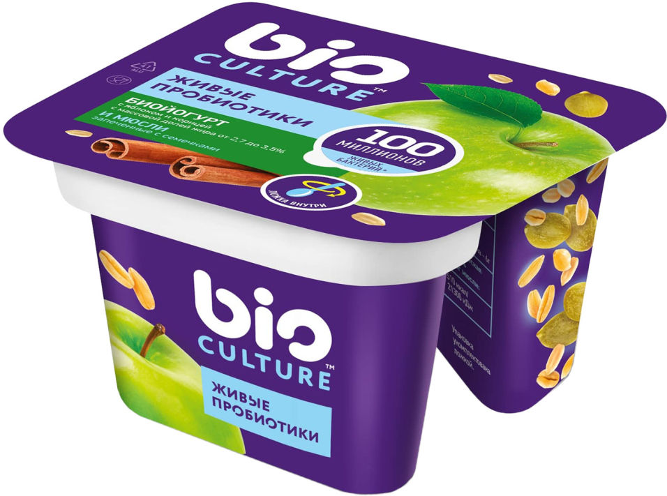 Отзывы о Биойогурте bio Culture Яблоко-корица мюсли 2.7-3.5% 130г Отзывы о Биойогурте bio Culture Яблоко-корица мюсли 2.7-3.5% 130г