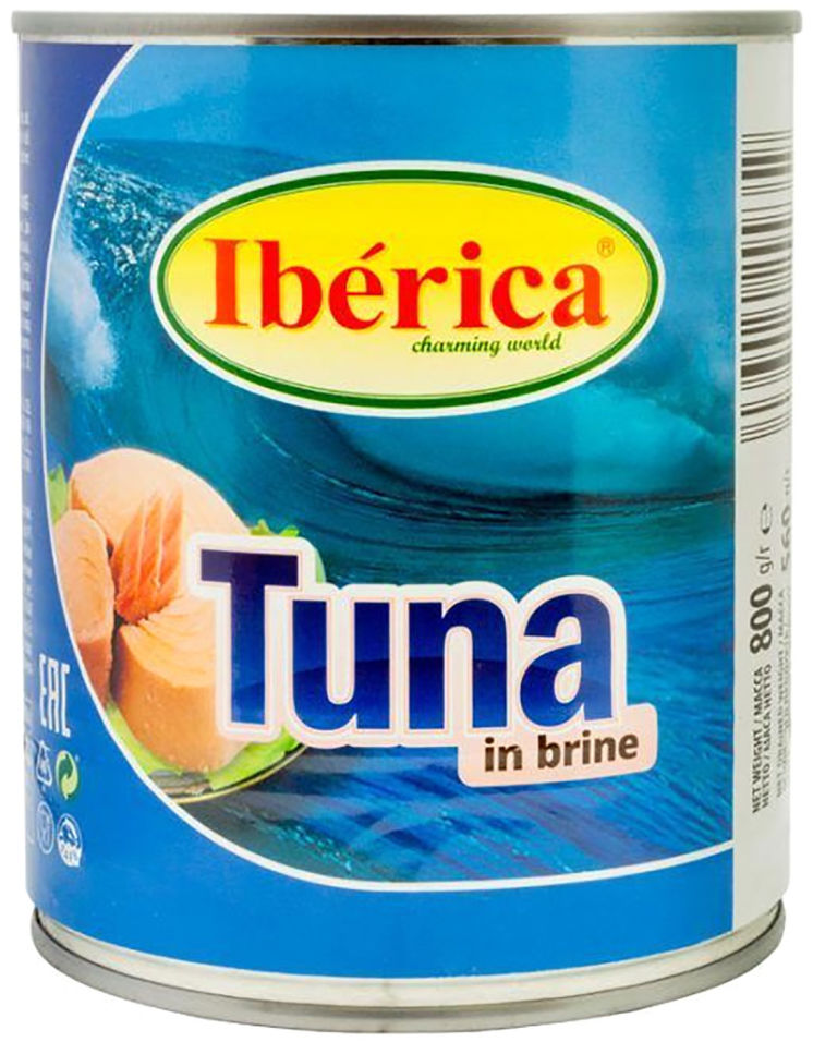 Тунец Iberica в собственном соку 800г