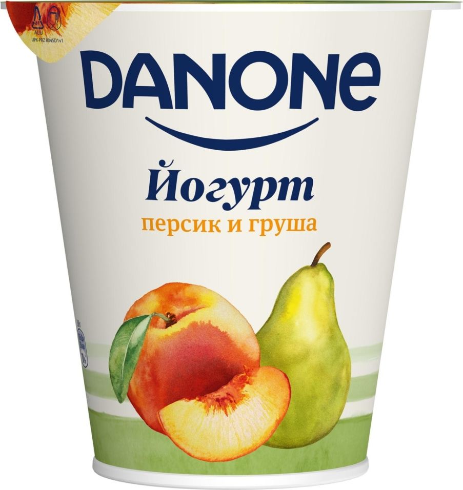 Йогурт Danone Персик-груша 2.8% 260г