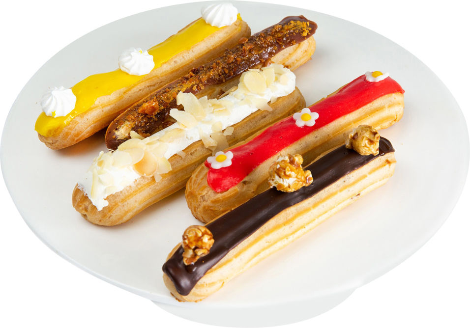 Набор пирожных Ресторанная коллекция эклеры замороженные 175г