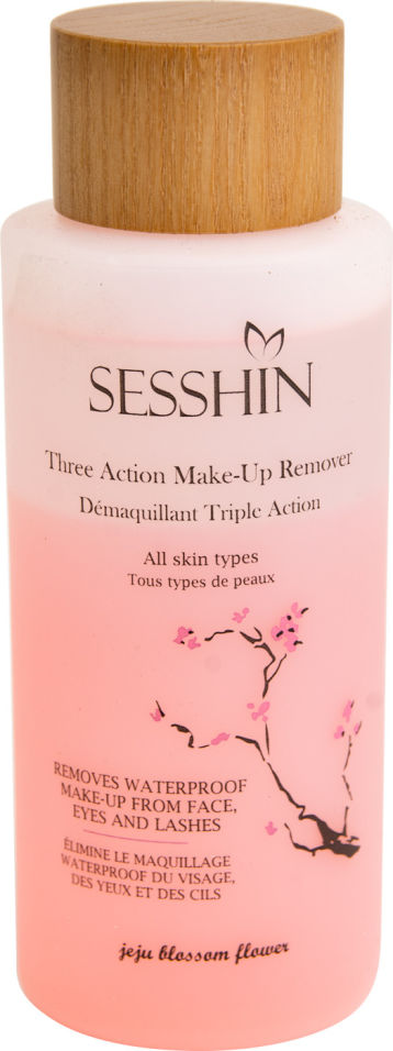 Жидкость для снятия макияжа Sesshin тройного действия 150мл