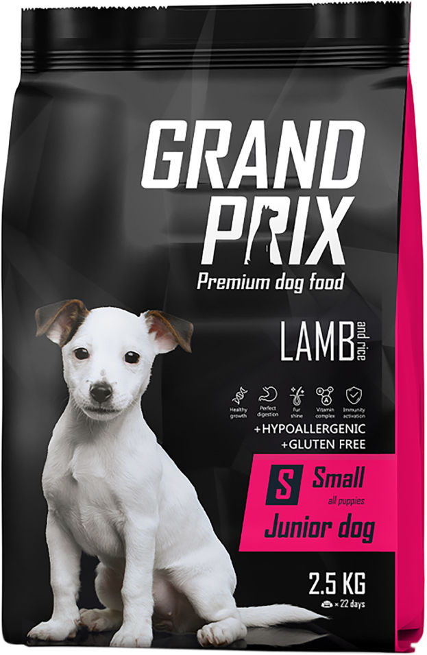 Корм для щенков Grand Prix Small Junior Ягненок 2.5кг Корм для щенков Grand Prix Small Junior Ягненок 2.5кг