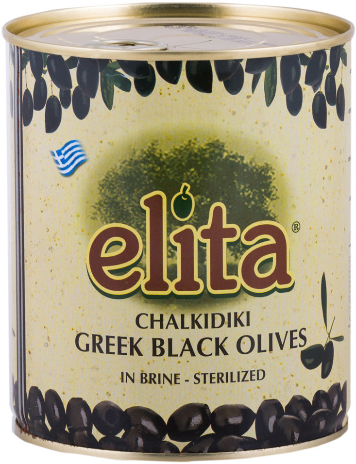Маслины Elita Супергигант с косточкой 850мл