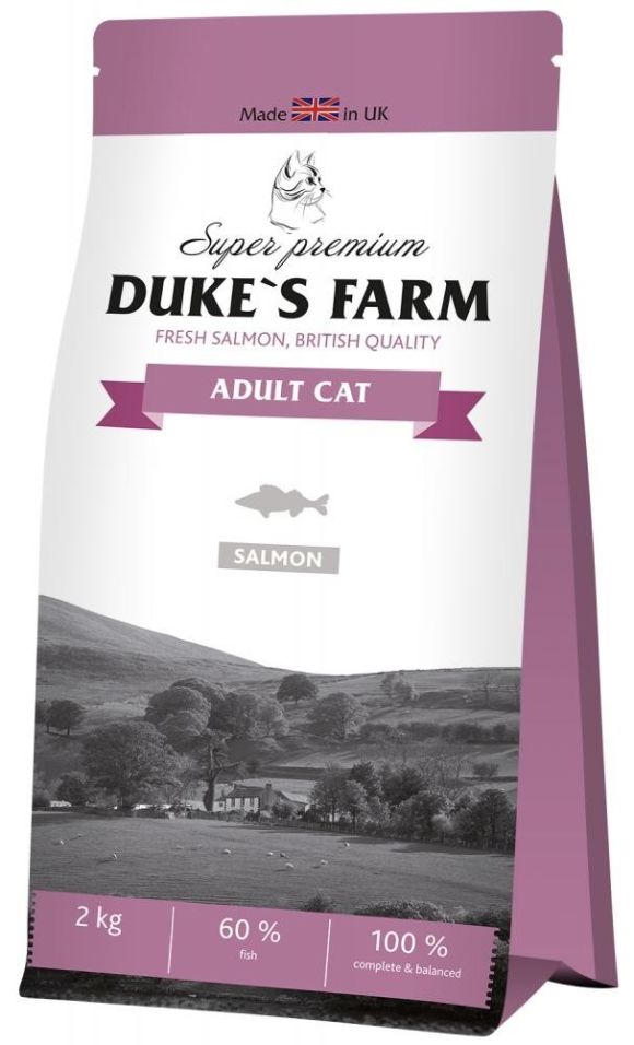 Сухой корм для кошек Dukes Farm Лосось 2кг Сухой корм для кошек Dukes Farm Лосось 2кг