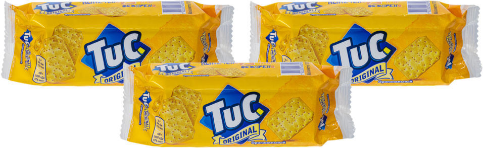 Крекер Tuc Original с солью 100г (упаковка 3 шт.)