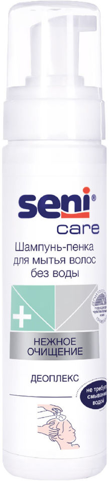 Шампунь-пенка для волос Seni Care для мытья без воды 200мл