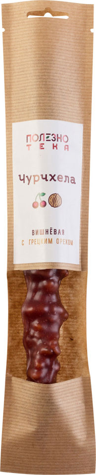 Чурчхела Полезнотека Вишневая с грецким орехом 90г 156₽