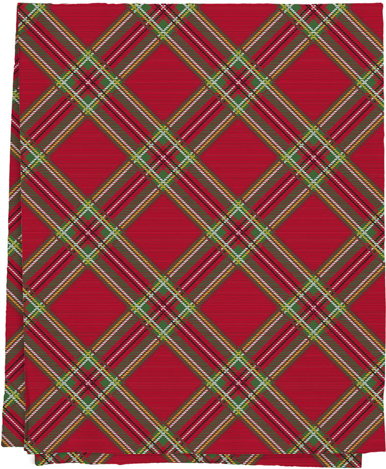 Скатерть Winterland Новогодний лес рогожка 145*220см