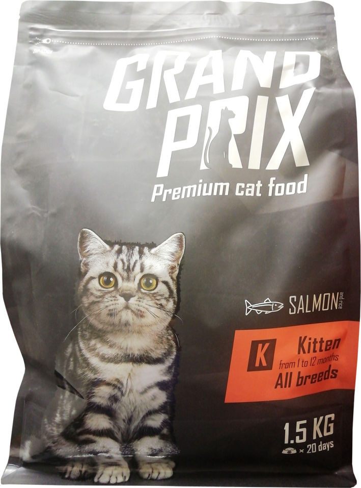 Корм для котят Grand Prix Kitten Лосось 1.5кг Корм для котят Grand Prix Kitten Лосось 1.5кг