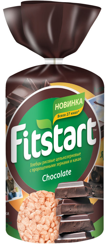 Хлебцы Fitstart Chocolate рисовые 100г
