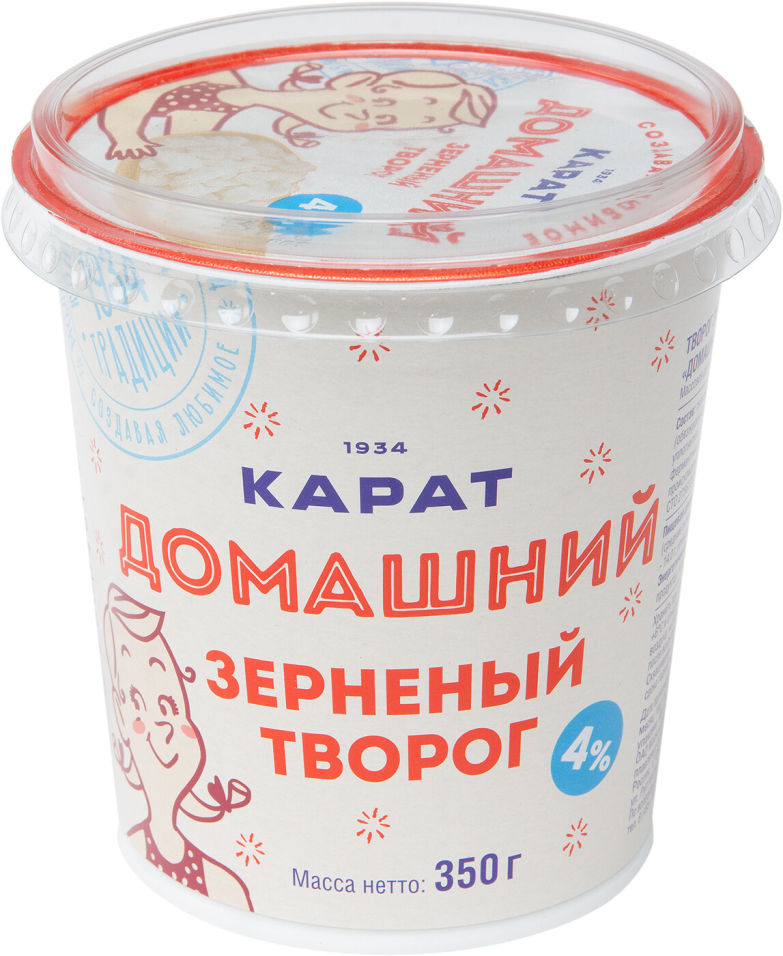 Отзывы о Твороге Карат Зерненый Домашний 4% 350г Отзывы о Твороге Карат Зерненый Домашний 4% 350г