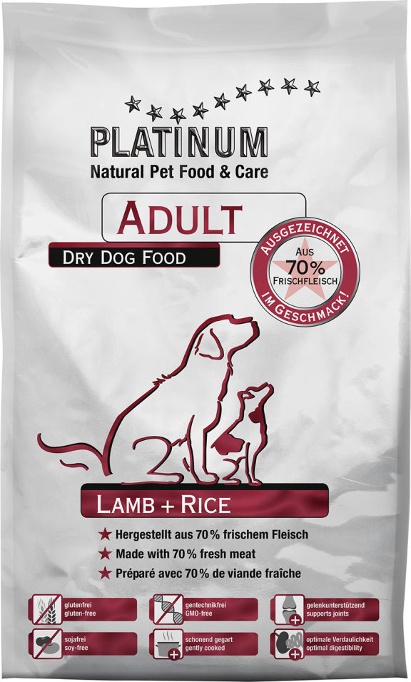 Сухой корм для собак Platinum Adult Ягненок 1.5кг Сухой корм для собак Platinum Adult Ягненок 1.5кг