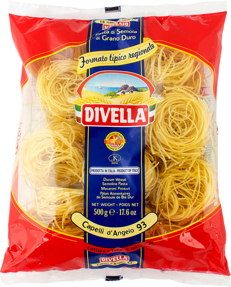 Макароны Divella Capelli dAngelo гнезда 500г